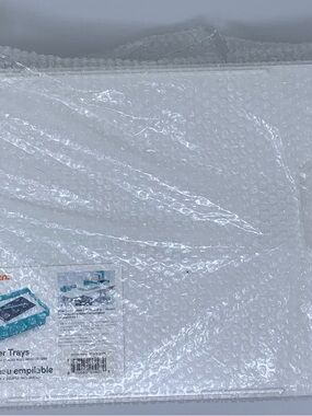 NWT Poppin 2 Front Loading Stackable Letter Trays - White